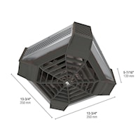 STELPRO SGH4002SS Fan Forced Heater Electric 4000/3000 W, 1 PH, 240/208 V