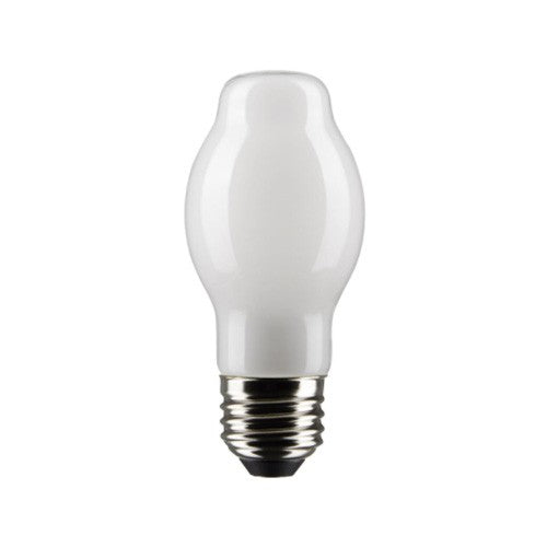 Satco S21338 - 8 W - BT15 LED - White - Medium Base - 4000K - 800 Lumens - 320 Deg. Beam Spread - 120 V - Dimmable