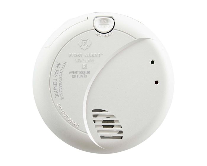 7010BA Hardwired Photo Smoke Alarm With 9V Battery Backup