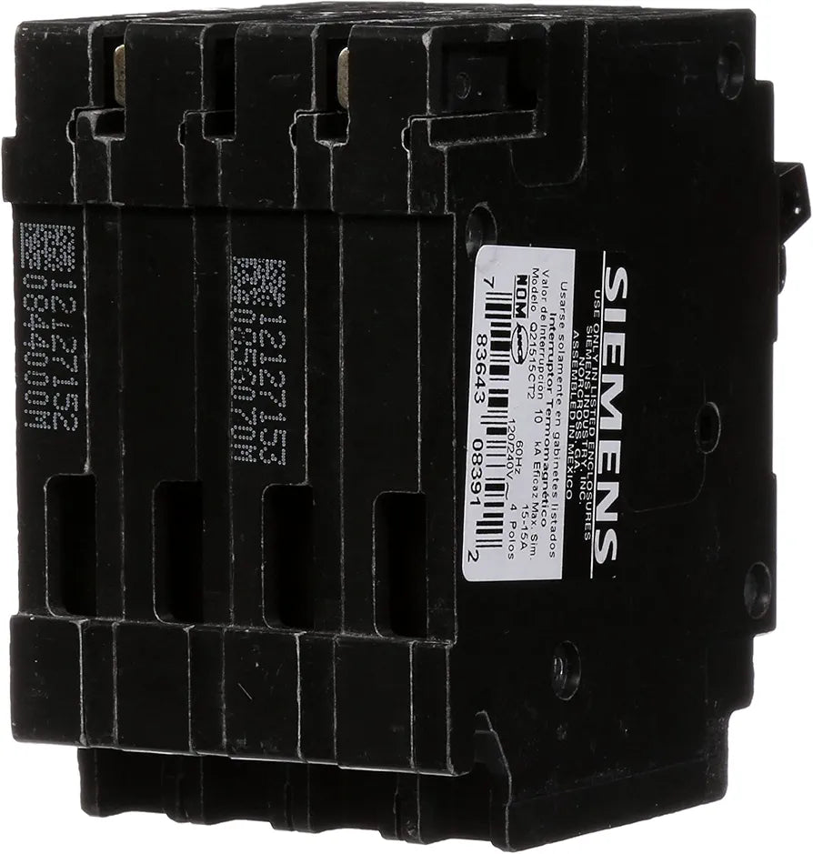 Siemens Q21515CT2 Two 15-Amp Double Pole Circuit Breaker