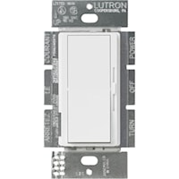 LUTRON DVSTV-WH Diva Dimmer Switch 8 A, 120 - 277 VAC, 2216 W White