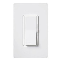 LUTRON DVSTV-WH Diva Dimmer Switch 8 A, 120 - 277 VAC, 2216 W White