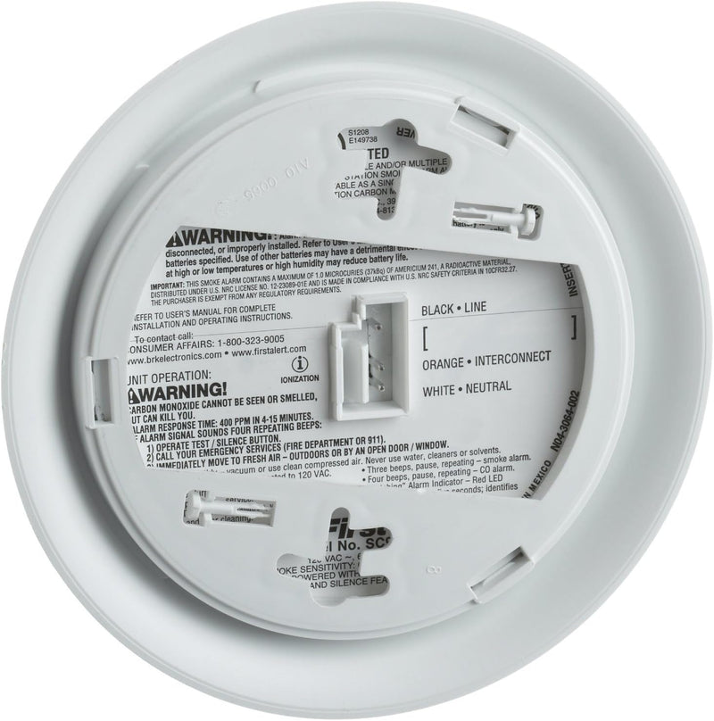 BRK SC-9120BA Hardwire Combination Carbon Monoxide and Smoke Alarm