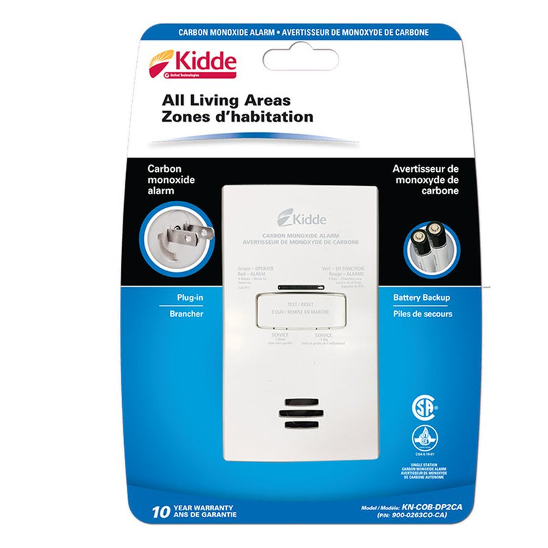 Kidde Plug-in Carbon Monoxide Alarm (KN-COB-DP2CA/900-0263CO-CA)