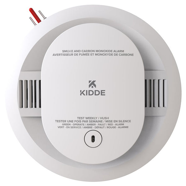 Kidde Hardwired Interconnectable Smoke And Carbon Monoxide Combination Alarm With Voice Warning And 2 AA Battery Backup (21032311/900-CUAR-VCA)