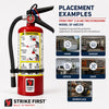 Strike First SF-ABC310 5 lb ABC Fire Extinguisher with Wall Bracket – NFPA 10 Compliant