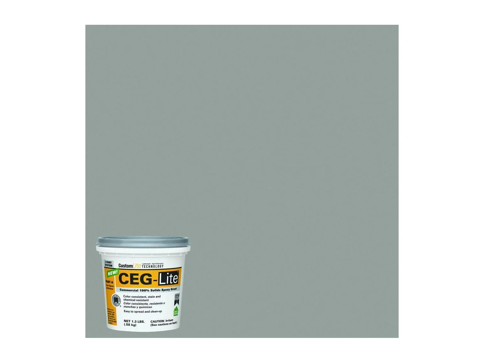 Epoxy Grout Ceg Lite Part A 165 Delorean Gray 13 Lb 9855