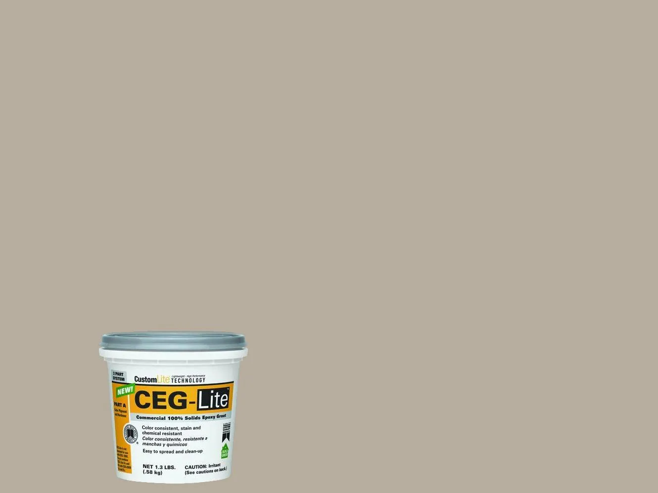 Epoxy Grout Ceg Lite Part A 386 Oyster Gray 13 Lb