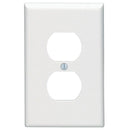 Leviton 1-Gang Midway Nylon Duplex Receptacle Wallplate - White (Pack of 10)