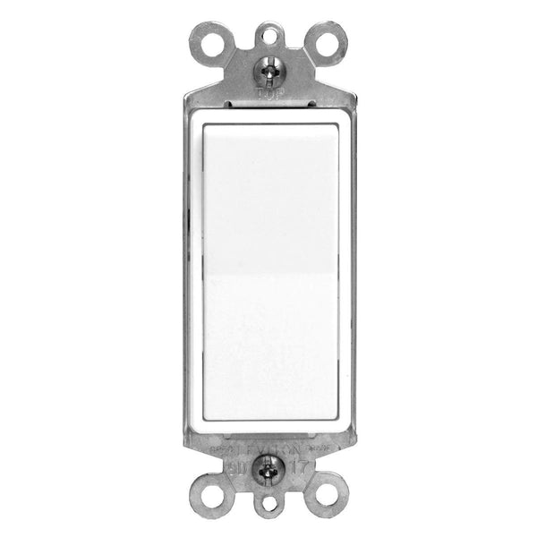 Leviton Decora Rocker Light Switch - White, Model 05601-W