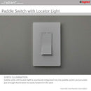 Legrand TM873W Radiant 15-Amp 3-Way Light Switch, White