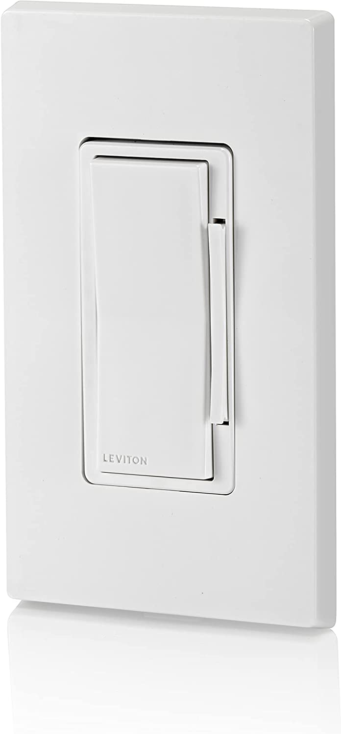 Leviton Decora Smart No-Neutral Wi-Fi Dimmer in White, Model DN6HD-W*