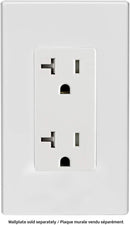 Leviton T5825-W,  20A Tamper-Resistant Decora duplex Receptacle/Outlet, White