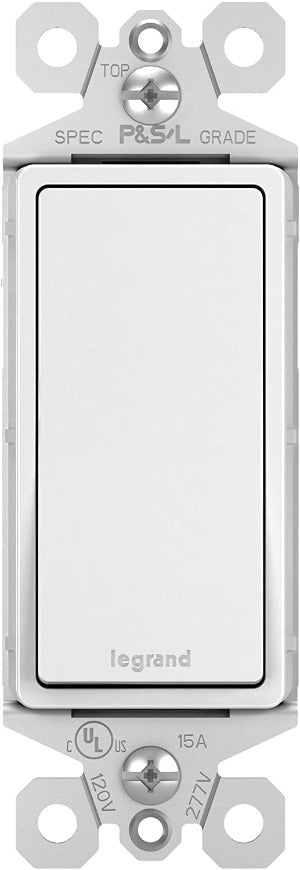 Legrand TM873W Radiant 15-Amp 3-Way Light Switch, White