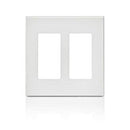 Leviton 2-Gang Decora Screwless Wallplate (White) Model 80309