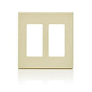 Leviton 2-Gang Decora Screwless Wallplate (Ivory) Model 80309*