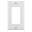 Leviton 80401-W 1-Gang Decora Thermoplastic Wall Plate, White
