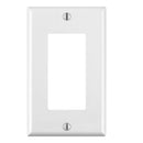 Leviton 1-Gang Plastic Decora Wallplate - White (Pack of 10)