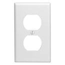Leviton 1-Gang Duplex Receptacle Wallplate - White