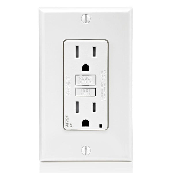 Leviton Dual Function AFCI/GFCI Tamper-Resistant Receptacle 15A 125V, Model AGTR1-112