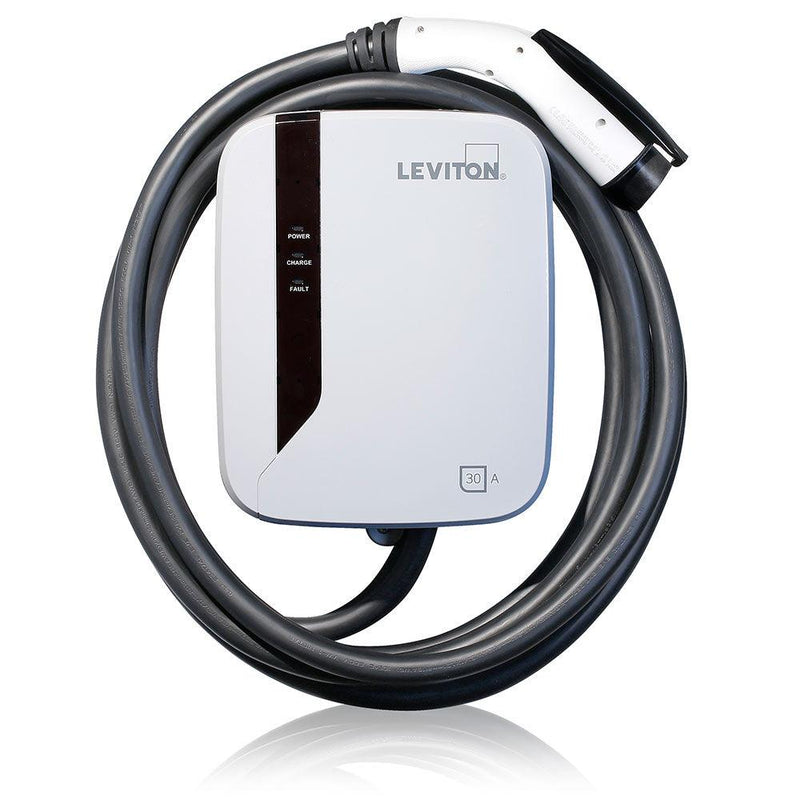 Leviton Evr-Green Level 2 Electric Vehicle Charging Station, 30A, Model EVR30-002
