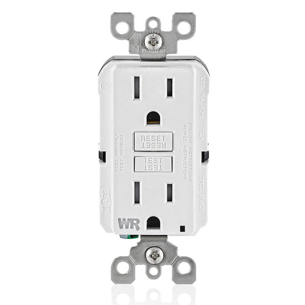 Leviton Weather-Resistant & Tamper-Resistant GFCI Receptacle, Model GFWT1-762