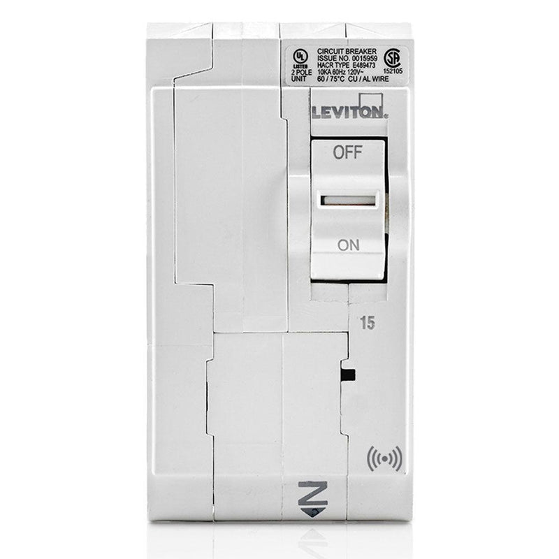 Leviton SMART 2-Pole 15A 120/240V Plug-On Circuit Breaker, Model LB215-745-0SR*