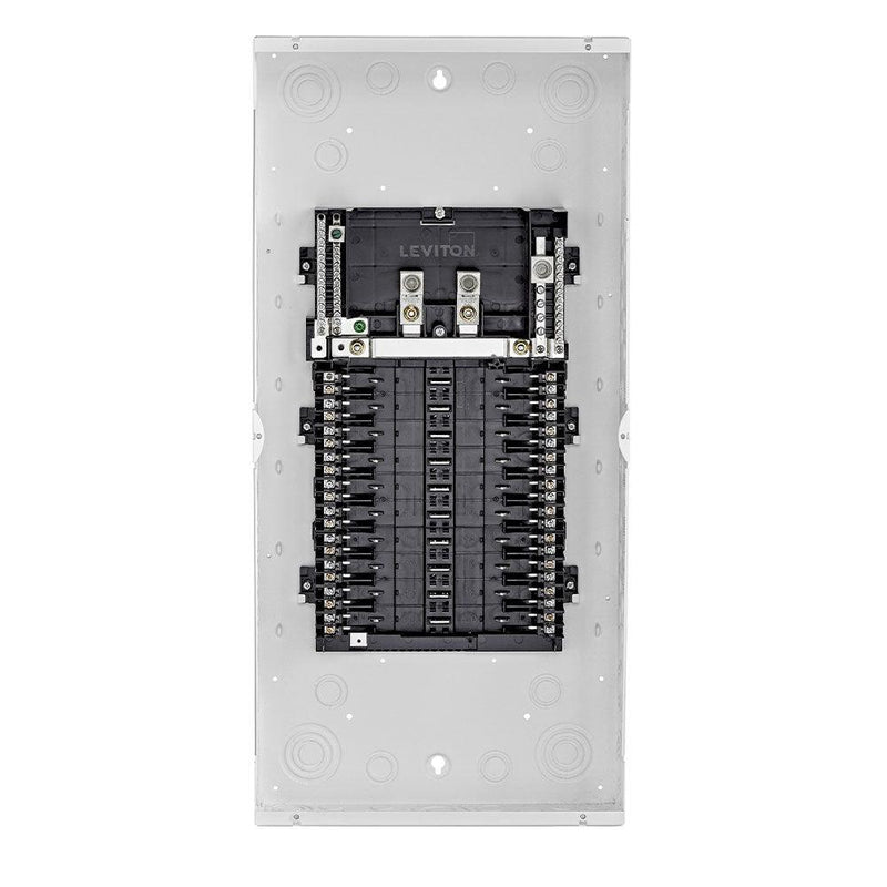 Leviton 125A 120/240V 20 Circuit 20 Spaces Indoor Load Center and Window Door with Main Lugs, Model LP212-CLW