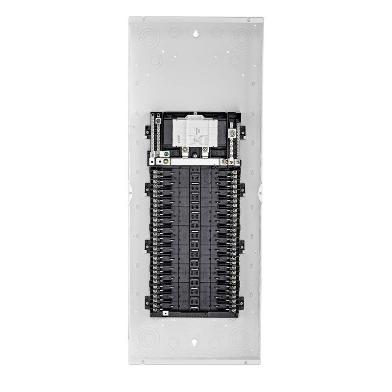 Leviton 100A 120/240V 30 Circuit 30 Spaces Indoor Load Center and Window Door with Main Breaker, Model LP310-CBW