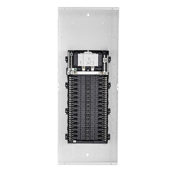 Leviton 200A 120/240V 30 Circuit 30 Spaces Indoor Load Center and Window Door with Main Breaker, Model LP320-CBW