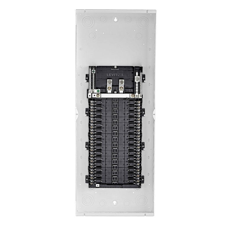 Leviton 200A 120/240V 30 Circuit 30 Spaces Indoor Load Center and Window Door with Main Lugs, Model LP320-CLW