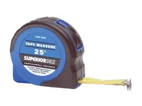 Measuring Tape with Fractions 25ft