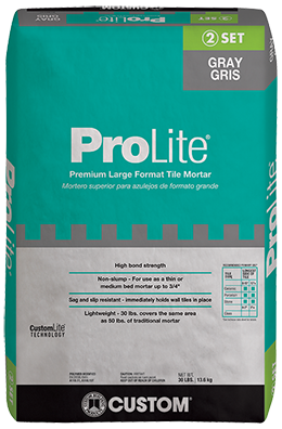 Premium Large Format Tile Mortar ProLite - White - 30 lb