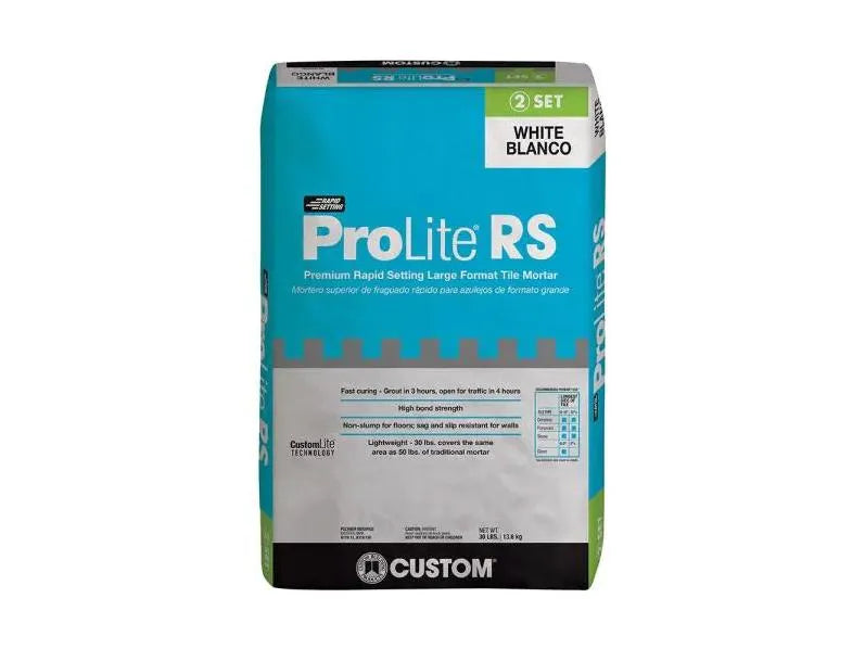 Premium Rapid Setting Large Format Tile Mortar ProLite RS (Canada) - White - 30 lb