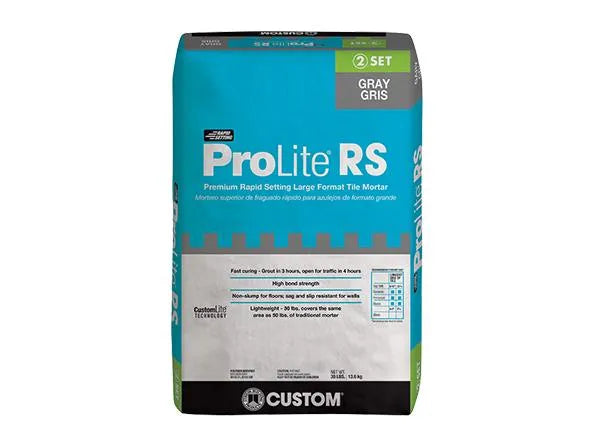 Premium Rapid Setting Large Format Tile Mortar ProLite RS (USA) - Gray - 30 lb
