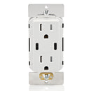 Leviton Dual USB Type C/C Wall Outlet Charger with 15A Tamper-Resistant Outlet in White, Model T5636-W