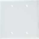 Pass & Seymour TP23WCC12 Trade Master Nylon Blank Wall Plate - Box Mounted, Two Gang, White