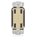 Leviton 4-Port Type-A USB Wall Outlet Charger (Ivory), Model USB4P-I*