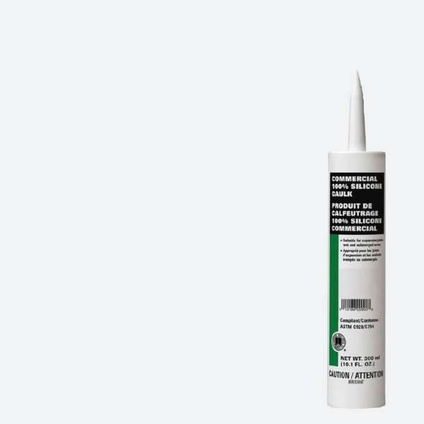 Commercial 100% Silicone Sealant - #640 Artic White - 10.1 oz