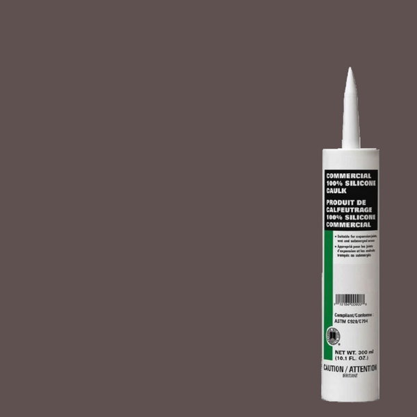 Commercial 100% Silicone Sealant - #647 Brown Velvet - 10.1 oz