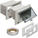 HORIZONTAL LOW PROFILE INBOXª WITH ADAPTER SLEEVE FOR NEW BRICK CONSTRUCTION WITH GROUNDING CLIP