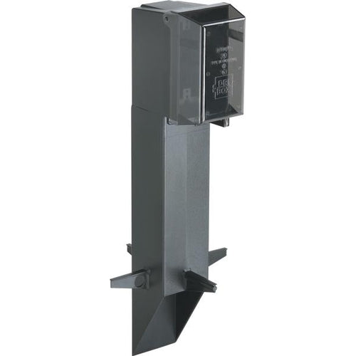 ARLINGTON GPD19B-1 GARD-N-POST LOW-PROFILE OUTDOOR LANDSCAPE LIGHTING POST ENCLOSURE WITH OUTLET COVER