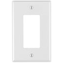 Leviton 80401-NW 1-Gang Decora Thermoplastic Nylon Wall Plate, White