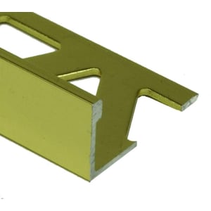 5/16 inch (8Mm) Tile Edge - 8Ft - Brght Brass - 10 Pcs.