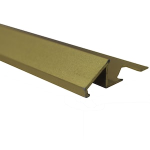 Aluminum Tile Reducer 3/8 Inch(10MM) - 8 Foot - Satin Gold - (10-Pack)