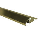 Aluminum Tile Reducer 3/8 Inch(10MM) - 8 Foot - Bright Brass - (10-Pack)