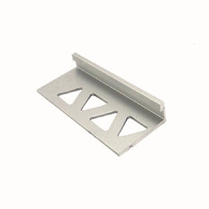 Flat Tile Edge - Satin Clear Anodized (SCA) - 1/4 in. (6.5 mm) x 8 ft.