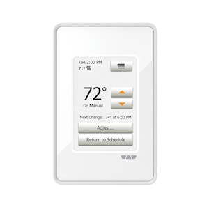 Ditra-Heat 120/240 V Programmable Touchscreen Thermostat in Bright White