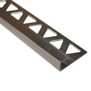 Prova 1/2in (12MM) Clear Aluminum Square Tile Edge to protect wall tiles, floors or back splashes