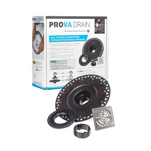 PROVA DRAIN - Shower Component - ABS Drain - Stainless Steel Grate